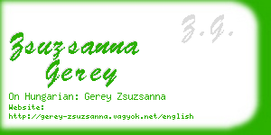 zsuzsanna gerey business card